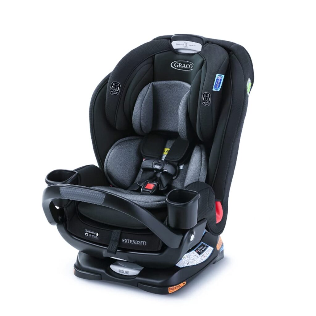 best for toyota corolla Graco Extend2Fit 3-in-1 Car Seat featuring Anti-Rebound Bar