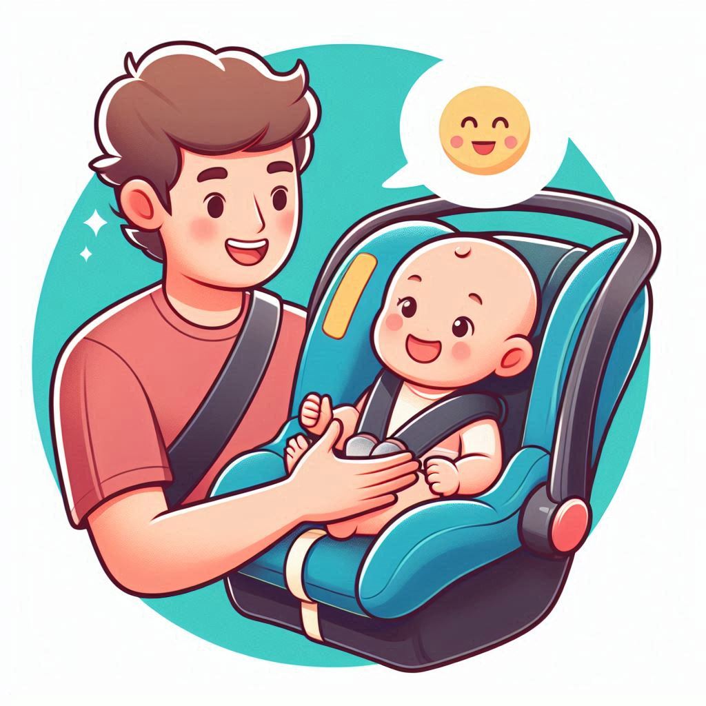 How to burp a baby in a car seat?