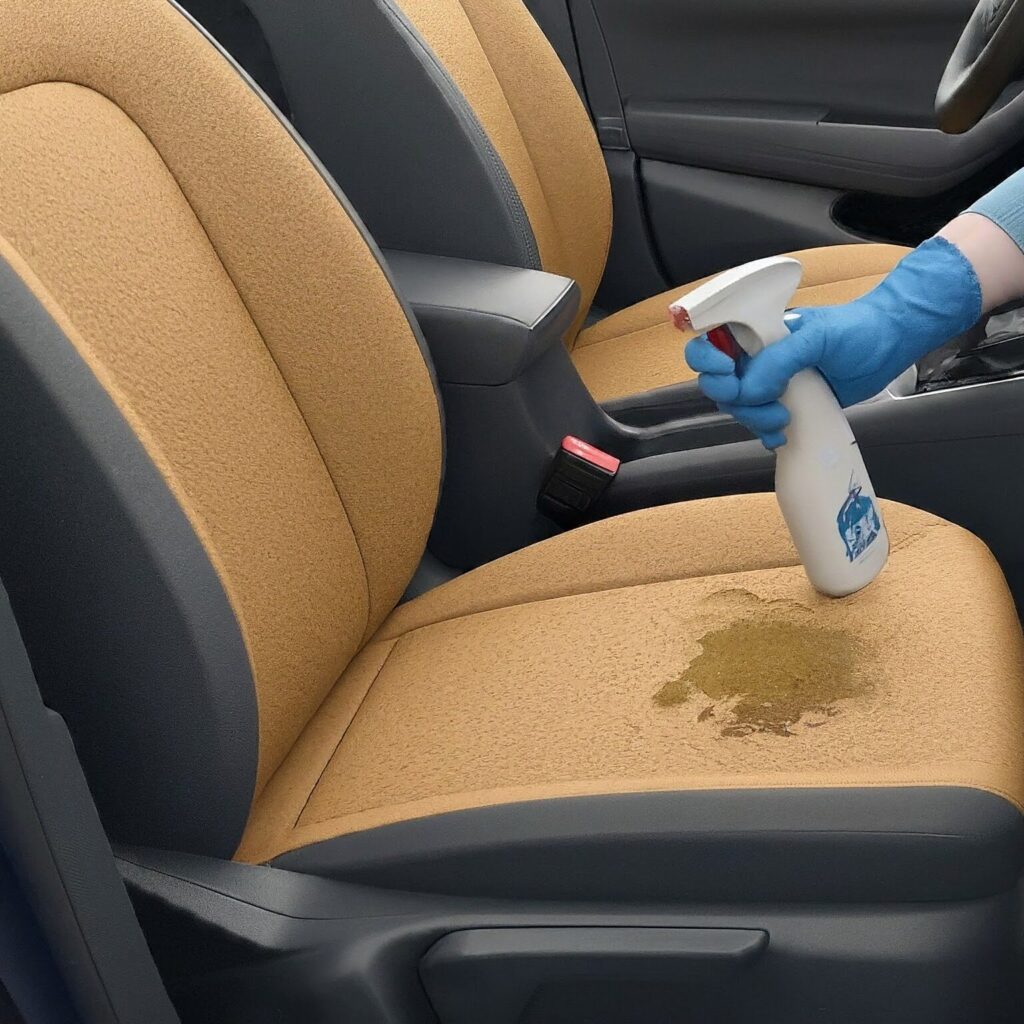 How to get pee out of a car seat